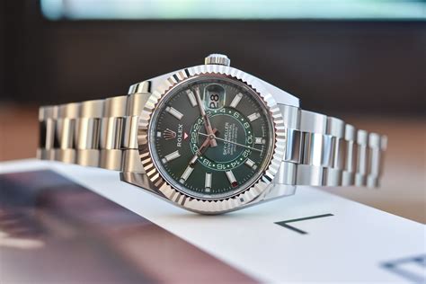 rolex sky dweller green dial|Rolex Sky-Dweller functions.